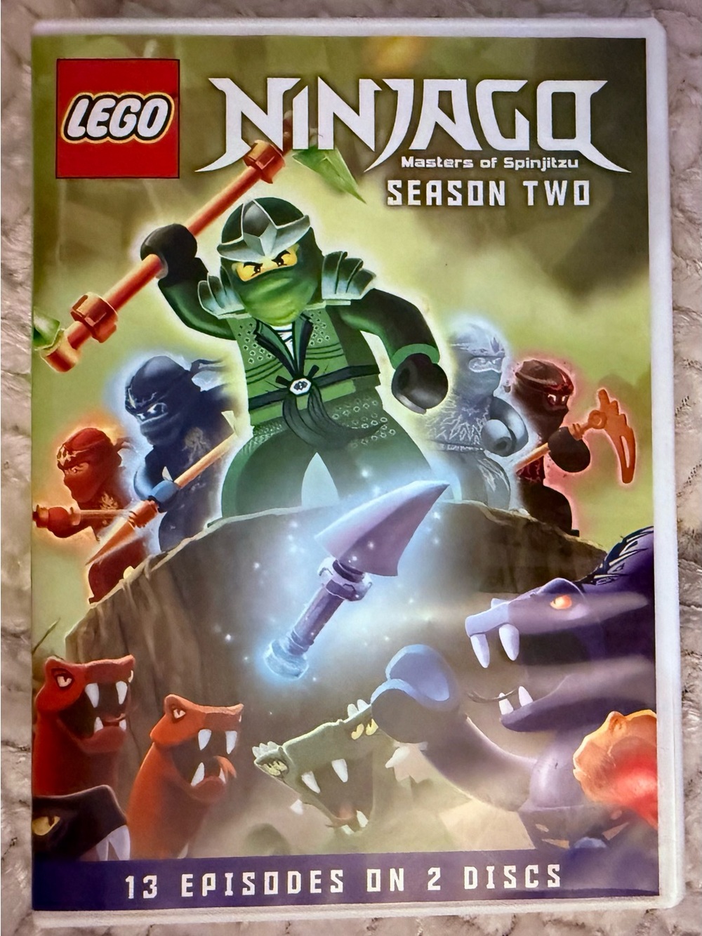 Lego Ninjago Season Two DVD Case with Green Ninja Artwork